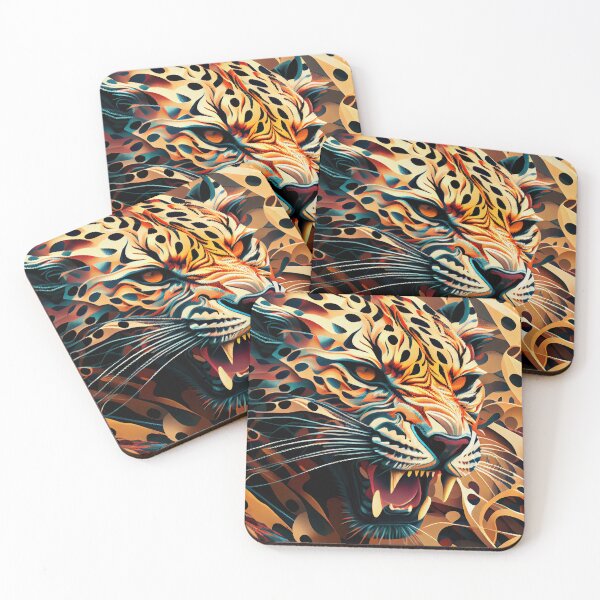 Item preview, Aggressive Animal Print Pattern Digital Painting designed and sold by CodeAndColors.