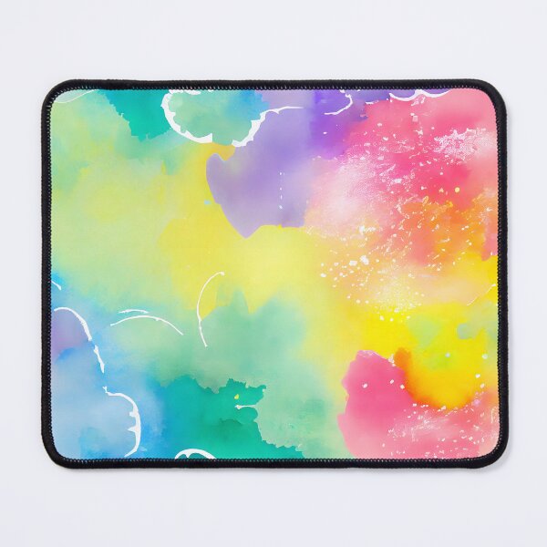 Item preview, Colors of the Rainbow Watercolor Ink Happy Vibes Feel Good Positive Thinking designed and sold by ClairesPatterns.