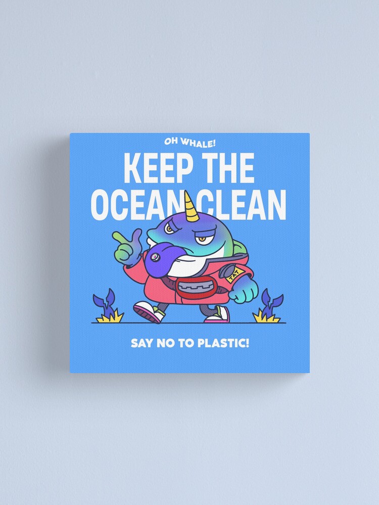 Alternate view of Oh WHALE SAVE THE OCEAN! Canvas Print