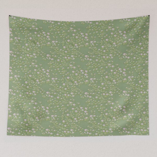 Item preview, Green Bubbles - Colorful Pots Dots  designed and sold by PurpleMoss.