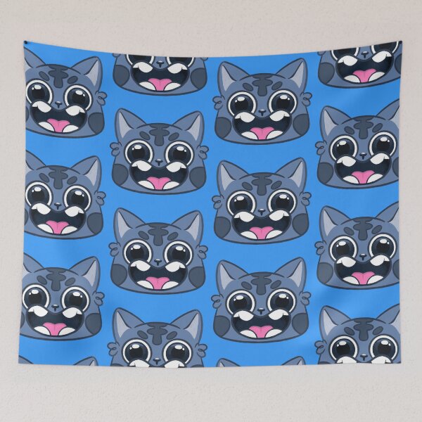 Item preview, Happy Blue Cat designed and sold by Jellieguppie.