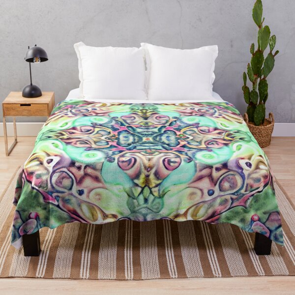 Item preview, Ceramic Psychedelic Pastel Calming Maximalist Pattern Digital Painting designed and sold by CodeAndColors.