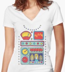RetroBot Women's Fitted V-Neck T-Shirt