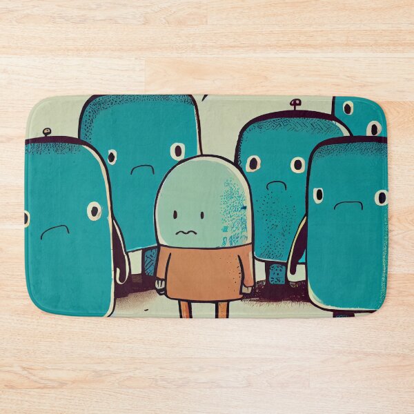Item preview, Small Cartoon Boy with Big Robots Digital Painting designed and sold by CodeAndColors.