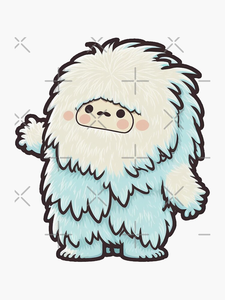 "Cute Yeti sticker type 2" Sticker for Sale by InfiniteRHPod Redbubble