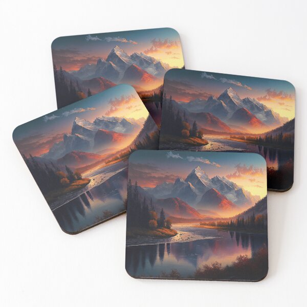 Item preview, Beautiful mountain with sunset designed and sold by Damian Sobczyk.