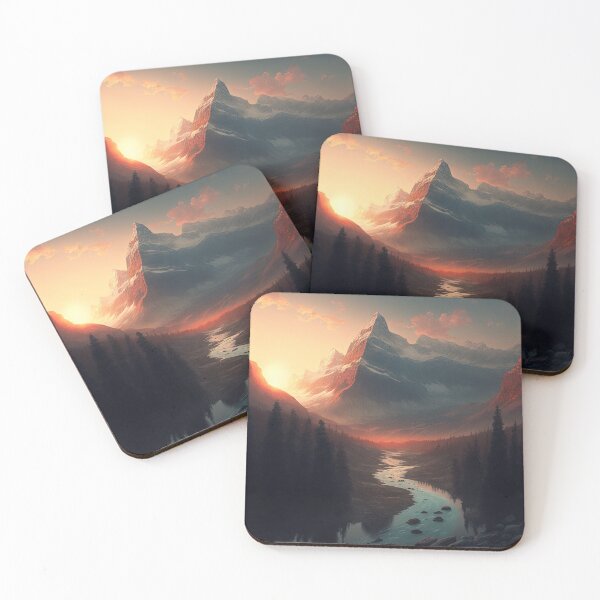 Item preview, Beautiful mountain with sunset designed and sold by Damian Sobczyk.