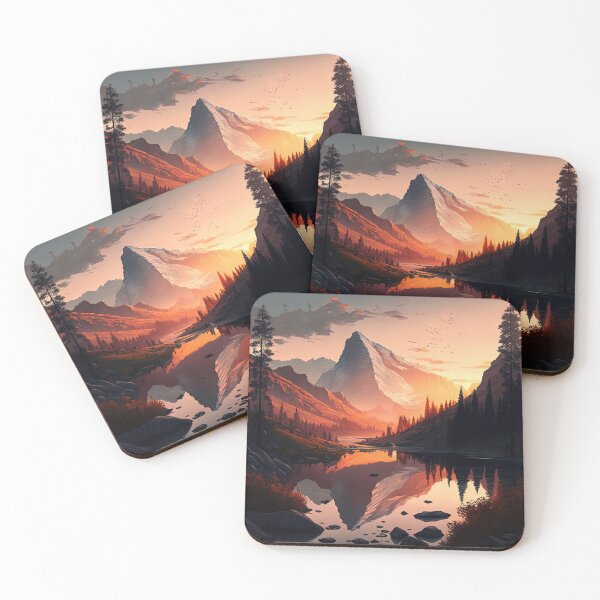 Item preview, Beautiful mountain with sunset designed and sold by Damian Sobczyk.