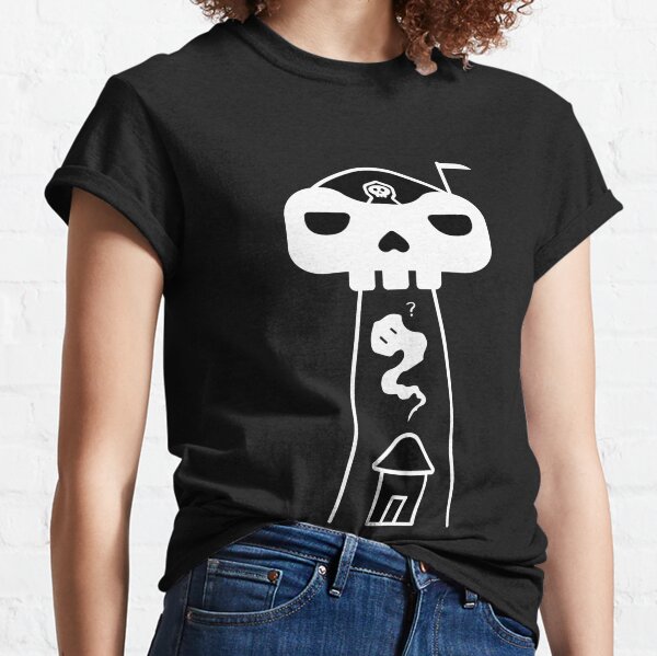 Reaper driving a UFO to abduction ghost  Classic T-Shirt