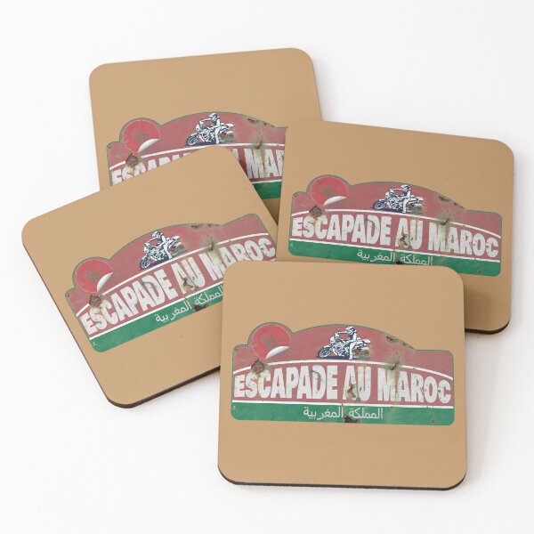 Item preview, MOROCCO Maroc Maroccan Flag Motorcycle Sticker T-Shirt Sticker 02 designed and sold by OuterShellUK.
