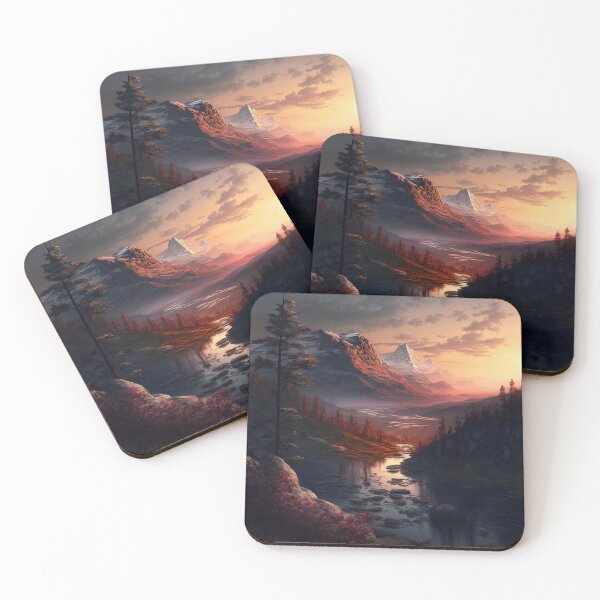 Item preview, Beautiful mountain with sunset designed and sold by Damian Sobczyk.