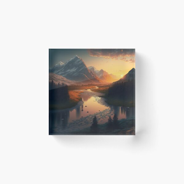 Item preview, Beautiful mountain with sunset designed and sold by Damian Sobczyk.