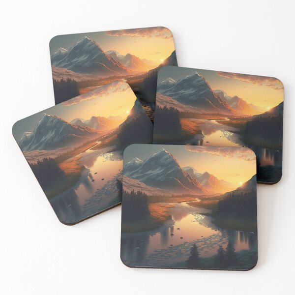 Item preview, Beautiful mountain with sunset designed and sold by Damian Sobczyk.