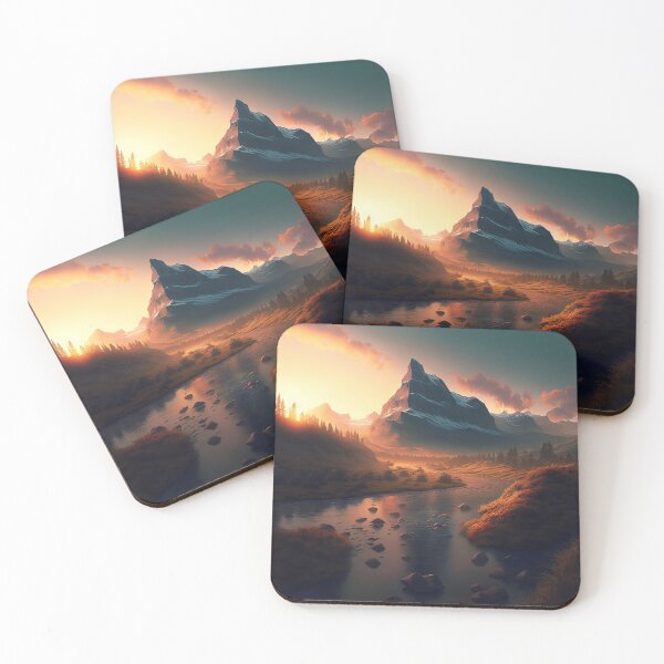 Item preview, Beautiful mountain with sunset designed and sold by Damian Sobczyk.