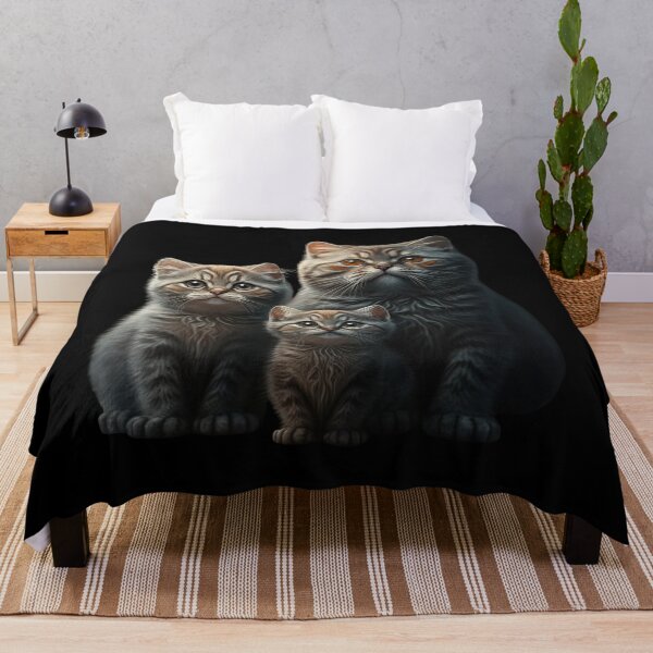 Item preview, Family cat portrait, group photo, cute kittens with parents, cat lovers designed and sold by AnimalArtPhotos.