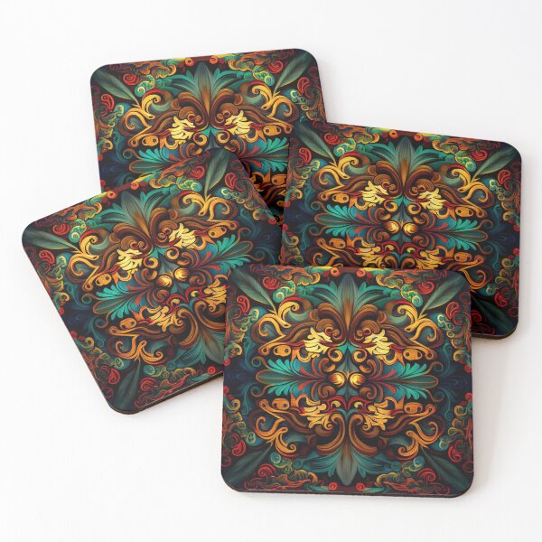 Item preview, Explosive Red Designer European Pattern Digital Painting designed and sold by CodeAndColors.