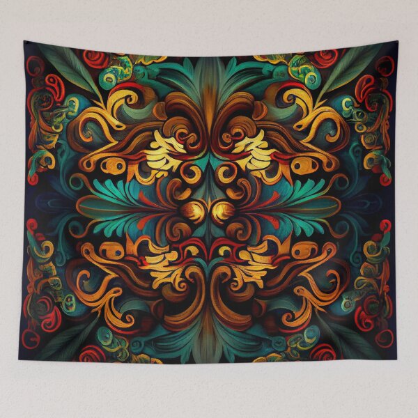 Item preview, Explosive Red Designer European Pattern Digital Painting designed and sold by CodeAndColors.