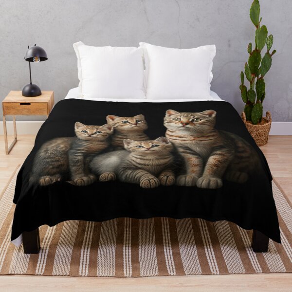 Item preview, Cute cats, group photo, cute kittens with parents, cat lovers designed and sold by AnimalArtPhotos.