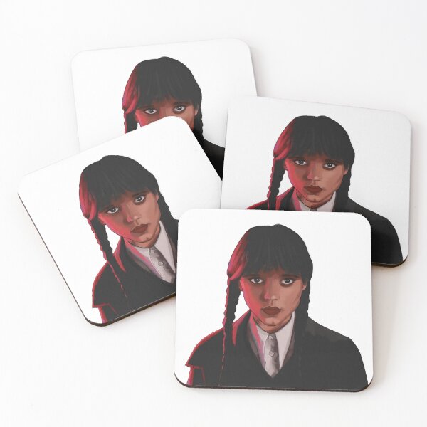 Item preview, Wednesday Addams digital painting portrait designed and sold by Noor Baweja.