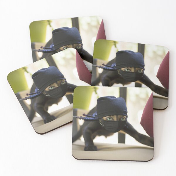 Item preview, Ninja cat designed and sold by redDottyDesign.