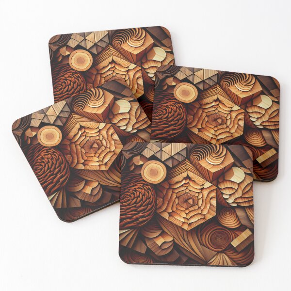 Item preview, Crafty Wood Pattern Digital Painting designed and sold by CodeAndColors.