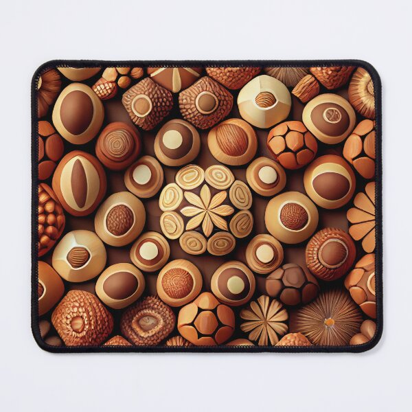 Item preview, Fun Festive Nut Pattern Digital Painting designed and sold by CodeAndColors.