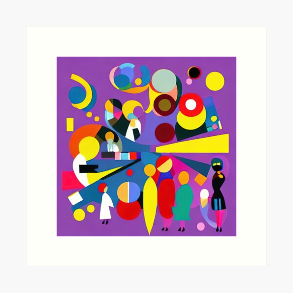 Collection things and beings - style 03 - People 01 Art Print