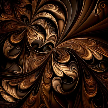 Imagen de la obra Mystical Brown Smooth Coarse Eclectic Pattern Digital Painting de CodeAndColors