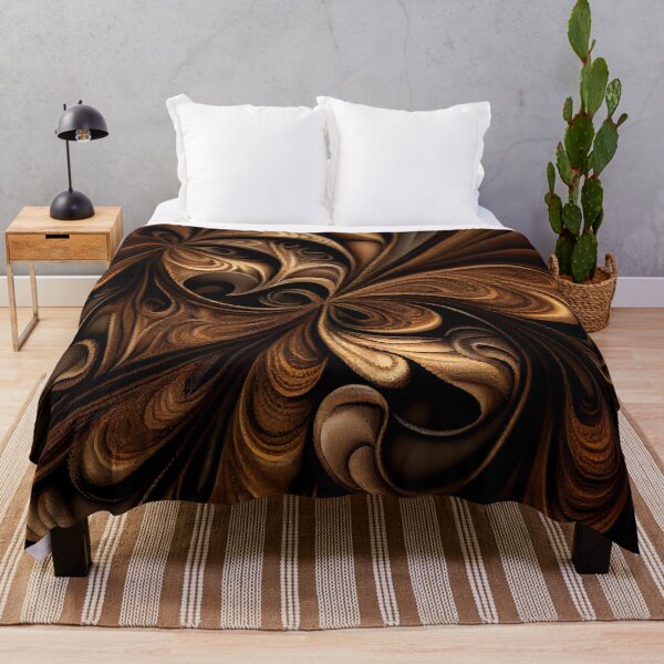 Item preview, Mystical Brown Smooth Coarse Eclectic Pattern Digital Painting designed and sold by CodeAndColors.