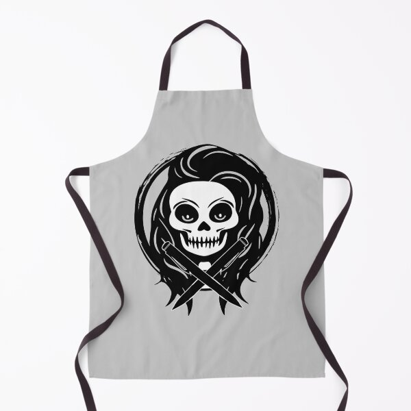 Item preview, Journalist Female Skull and Crossed Pens Black Logo designed and sold by Nuletto.
