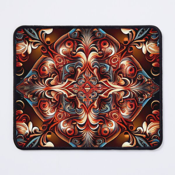 Item preview, Intense Baroque Angular Psychedelic Australian Pattern Digital Painting designed and sold by CodeAndColors.