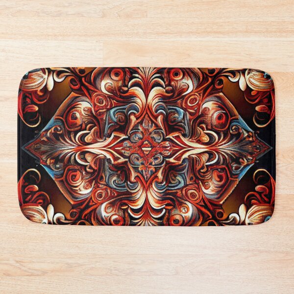 Item preview, Intense Baroque Angular Psychedelic Australian Pattern Digital Painting designed and sold by CodeAndColors.