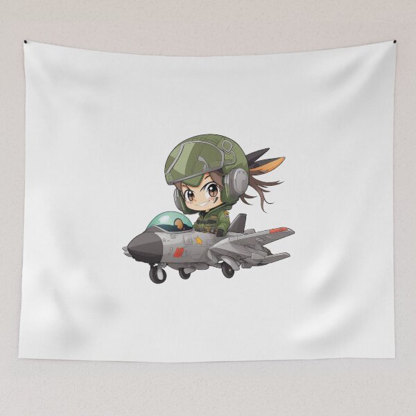 Artikelvorschau, Kampfpilot Chibi entworfen und verkauft von TheChibiStore.