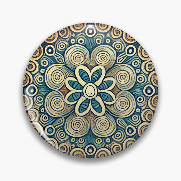 Item preview, Cute Ancient Intense Coarse Flowing Scandinavian Pattern Digital Painting designed and sold by CodeAndColors.