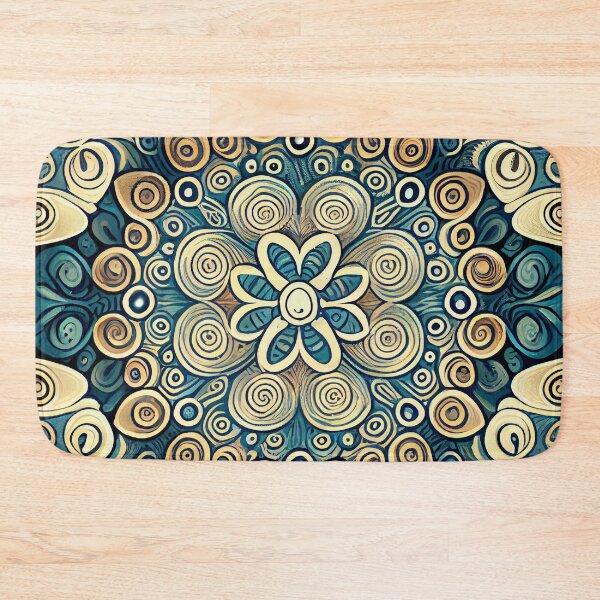Item preview, Cute Ancient Intense Coarse Flowing Scandinavian Pattern Digital Painting designed and sold by CodeAndColors.