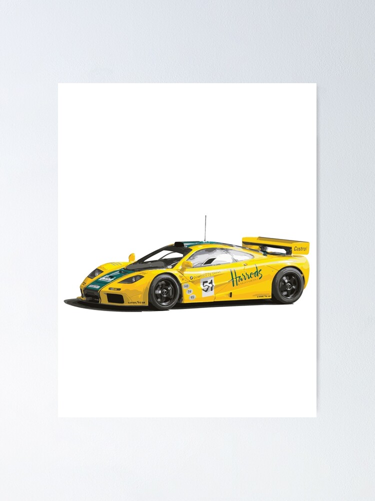 Mclaren F1 Gtr Poster By Carletonart Redbubble