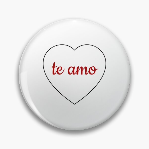 Item preview, I love you in Spanish - Te amo  - Heart corazon Valentines Day designed and sold by Inspirationmotivation.