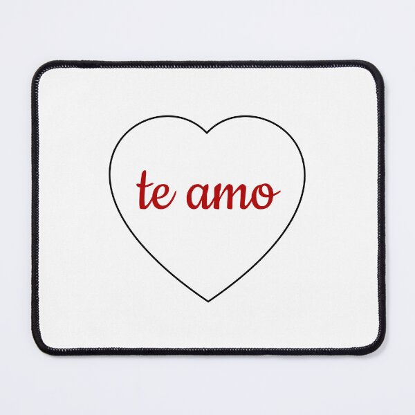 Item preview, I love you in Spanish - Te amo  - Heart corazon Valentines Day designed and sold by Inspirationmotivation.