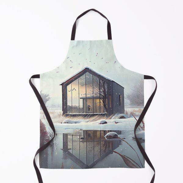 Item preview, Cool Architecture Winter Landscape Digital Painting designed and sold by CodeAndColors.