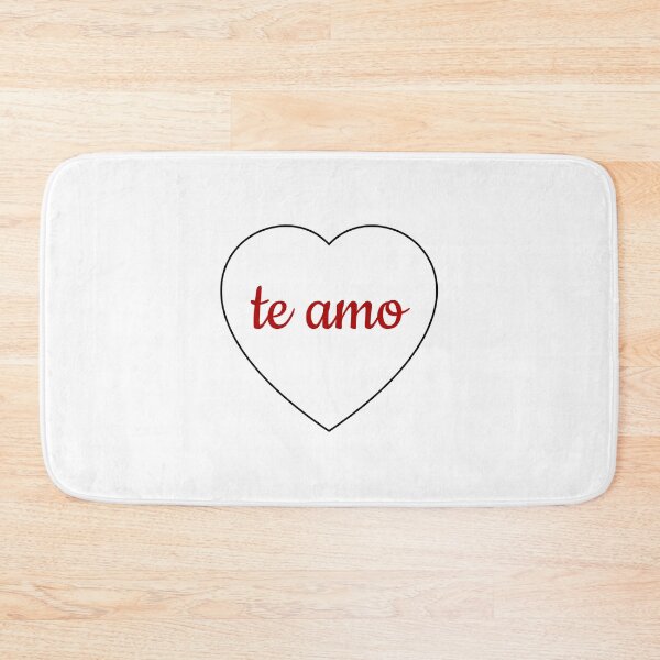 Item preview, I love you in Spanish - Te amo  - Heart corazon Valentines Day designed and sold by Inspirationmotivation.