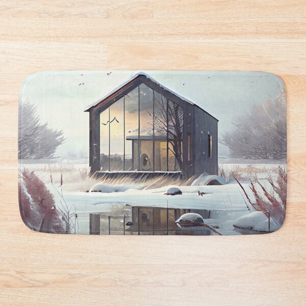 Item preview, Cool Architecture Winter Landscape Digital Painting designed and sold by CodeAndColors.