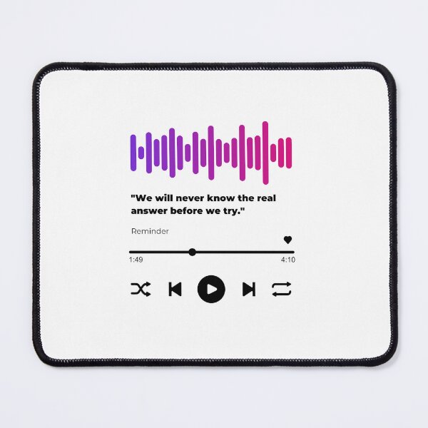 Item preview, Play music interface with Motivational quotes cute  designed and sold by artacalla.