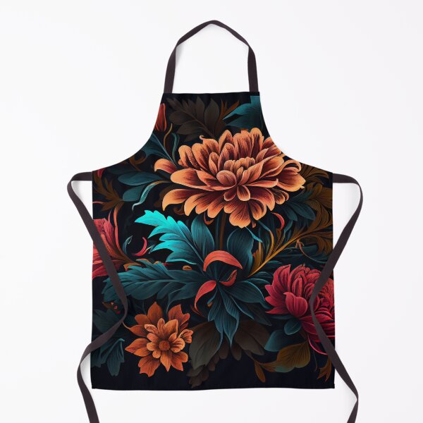 Artikelvorschau, Psychedelic Dark Angular Bold Floral Pattern Digital Painting entworfen und verkauft von CodeAndColors.