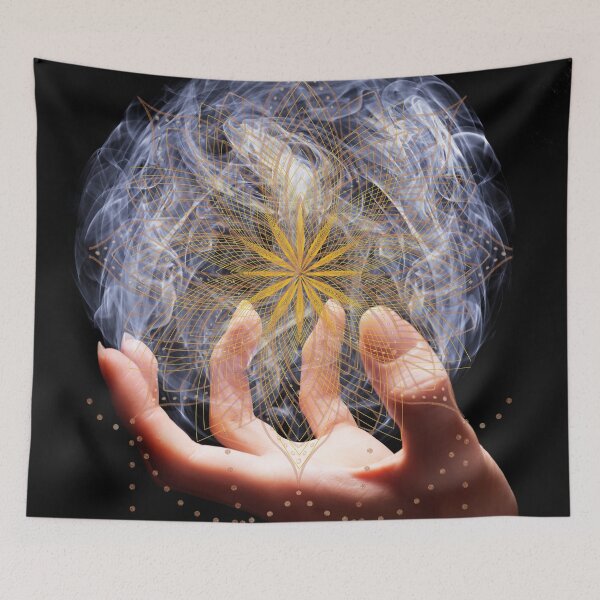 Item preview, Magical Floral Mandala White Orb Of Light, Fantasy Aesthetic Luminous Art designed and sold by Flowerartlovers.