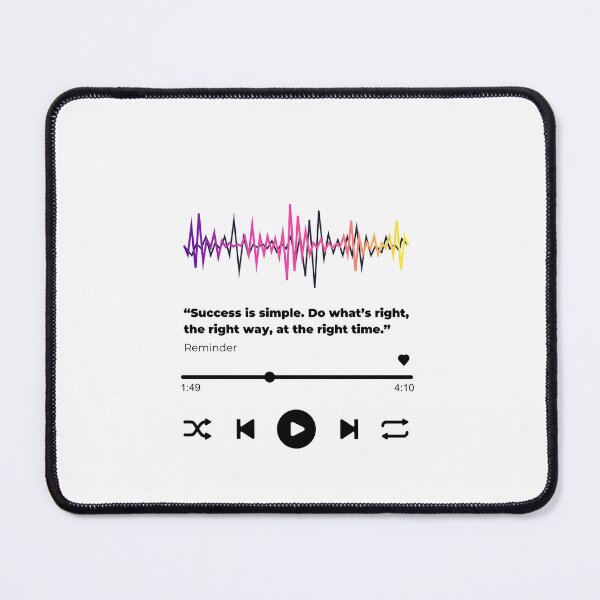 Item preview, Play music interface with Motivational quotes cute  designed and sold by artacalla.