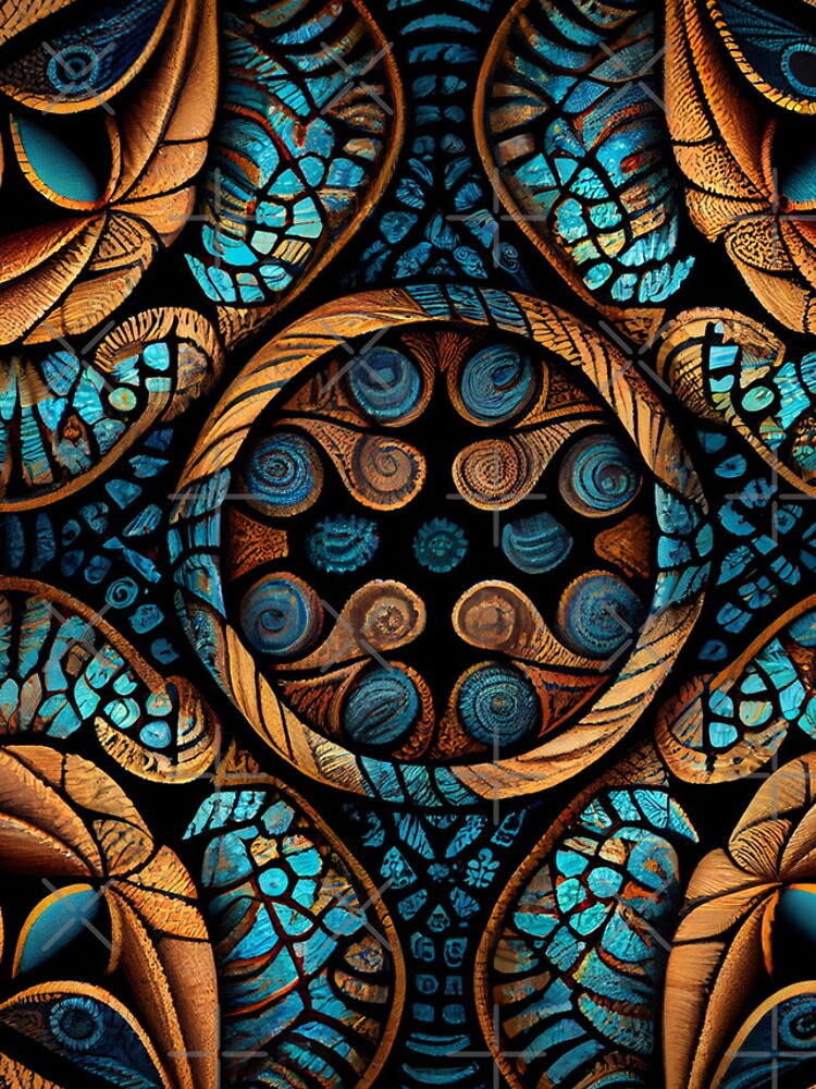 Imagen 4 de 4, Funda de iPhone con la obra Scaley Transitional Pattern Digital Painting, diseñada y vendida por CodeAndColors.