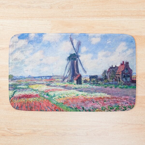 Item preview, Windmill in Tulip Field by Claude Monet designed and sold by EcoArtLab.