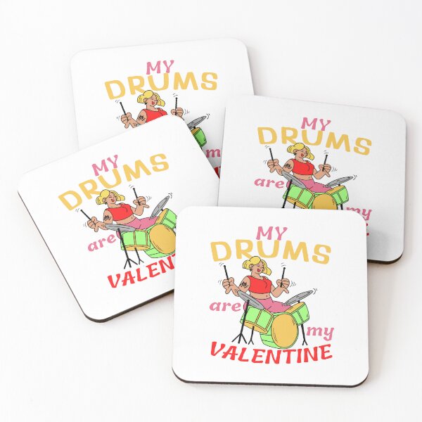 Item preview, My Drums are my Valentine. Funny gifts for percussion lovers.  designed and sold by facePale.