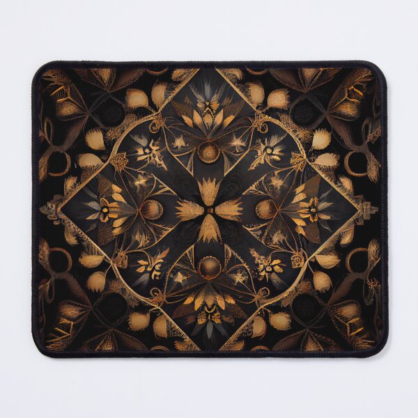 Item preview, Symmetrical Dark Country Pattern Digital Painting designed and sold by CodeAndColors.