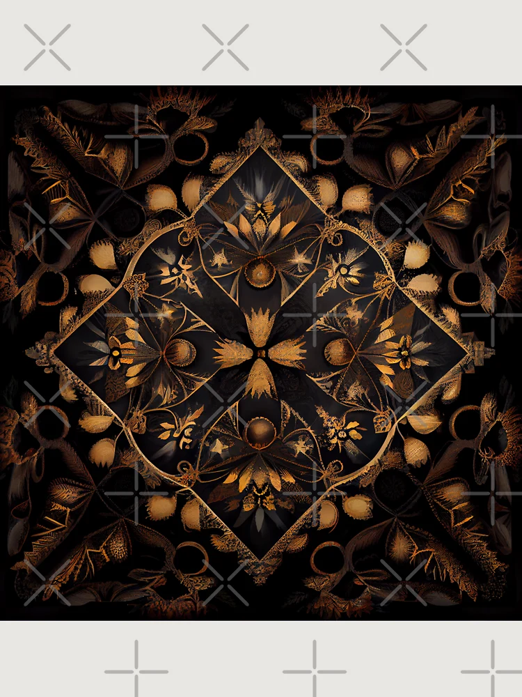 Thumbnail 6 von 6, Premium Oversized Pullover, Symmetrical Dark Country Pattern Digital Painting designt und verkauft von CodeAndColors.
